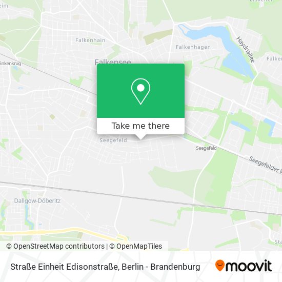 Straße Einheit Edisonstraße map