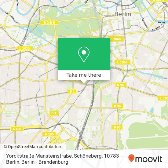 Yorckstraße Mansteinstraße, Schöneberg, 10783 Berlin map