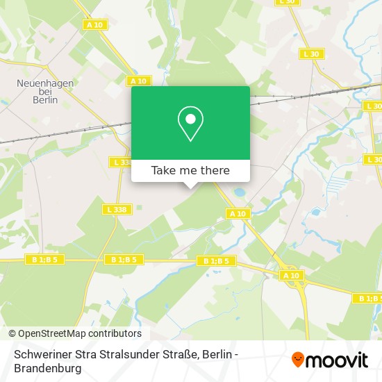 Карта Schweriner Stra Stralsunder Straße