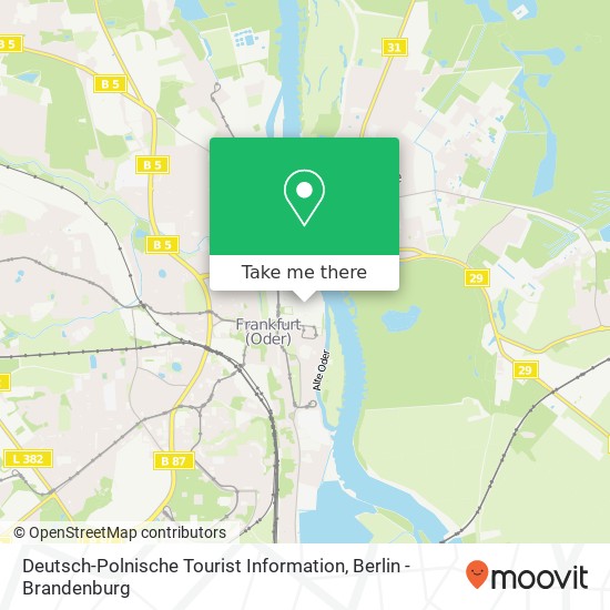 Deutsch-Polnische Tourist Information map