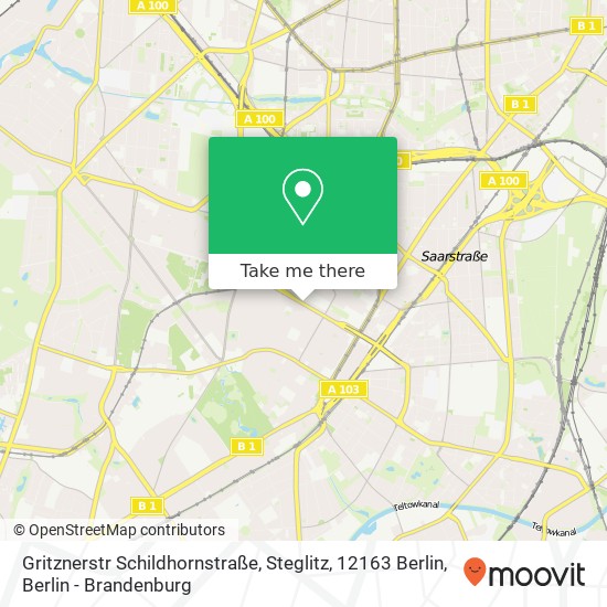 Gritznerstr Schildhornstraße, Steglitz, 12163 Berlin map