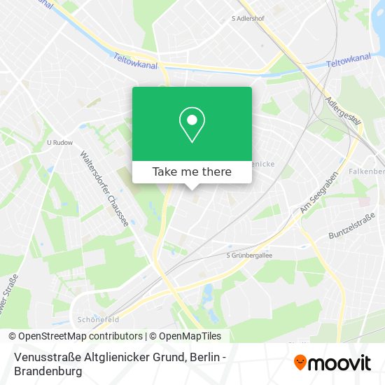 Venusstraße Altglienicker Grund map