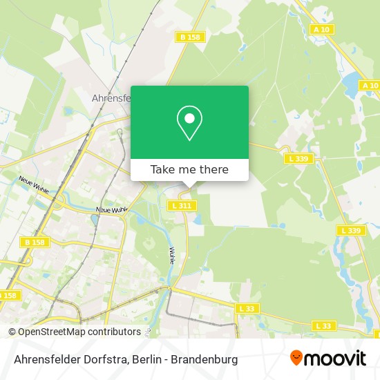 Ahrensfelder Dorfstra map