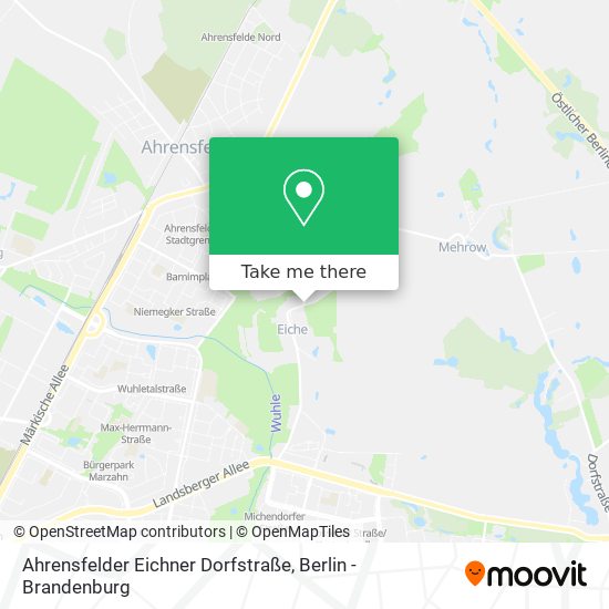 Ahrensfelder Eichner Dorfstraße map