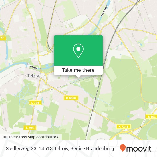 Siedlerweg 23, 14513 Teltow map