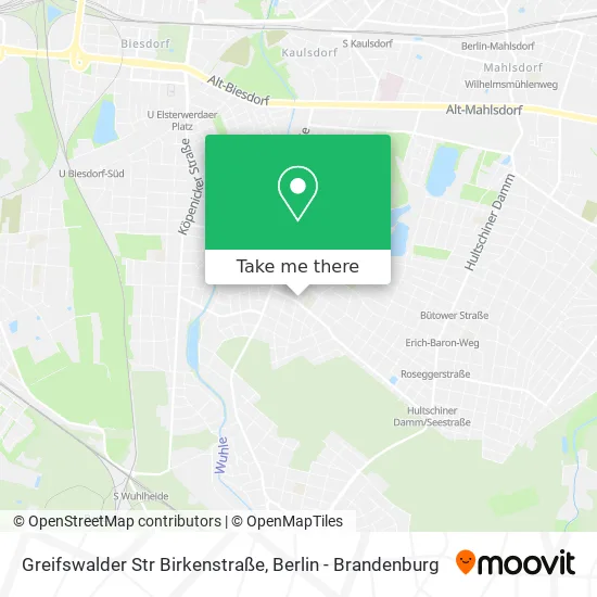 Карта Greifswalder Str Birkenstraße