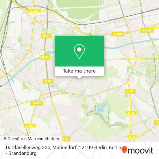 Dardanellenweg 33a, Mariendorf, 12109 Berlin map