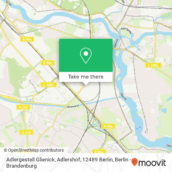 Adlergestell Glienick, Adlershof, 12489 Berlin map