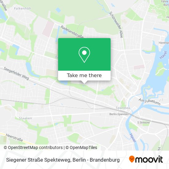 Siegener Straße Spekteweg map