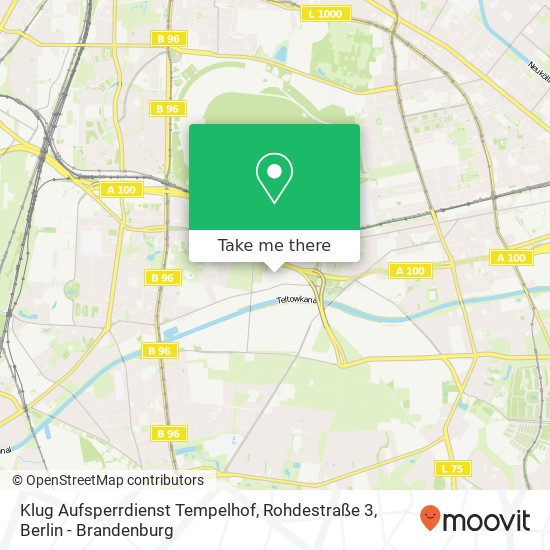 Klug Aufsperrdienst Tempelhof, Rohdestraße 3 map