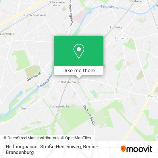 Карта Hildburghauser Straße Henleinweg