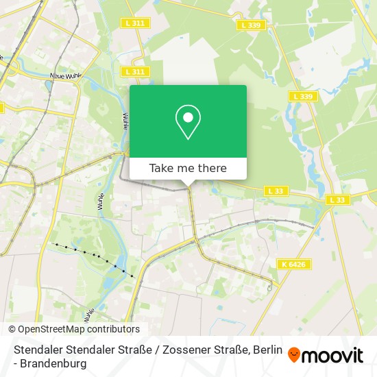 Карта Stendaler Stendaler Straße / Zossener Straße