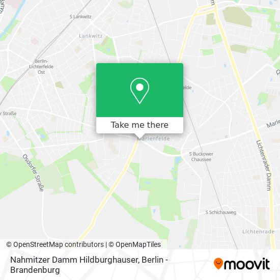 Карта Nahmitzer Damm Hildburghauser
