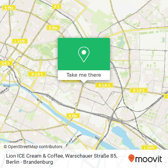 Lion ICE Cream & Coffee, Warschauer Straße 85 map