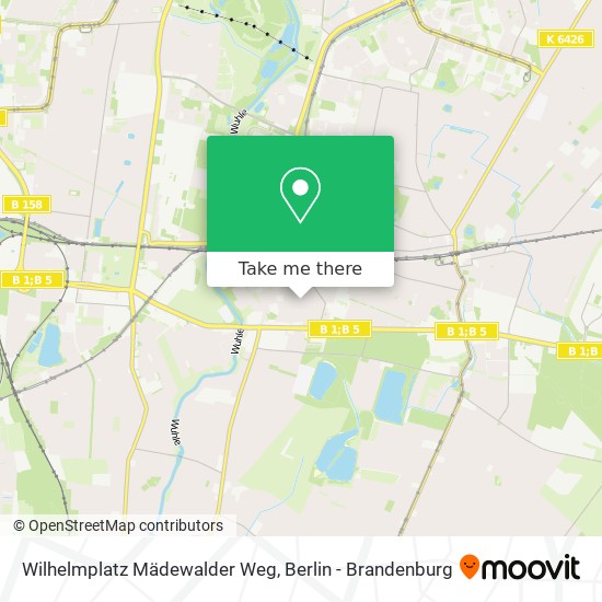 Wilhelmplatz Mädewalder Weg map