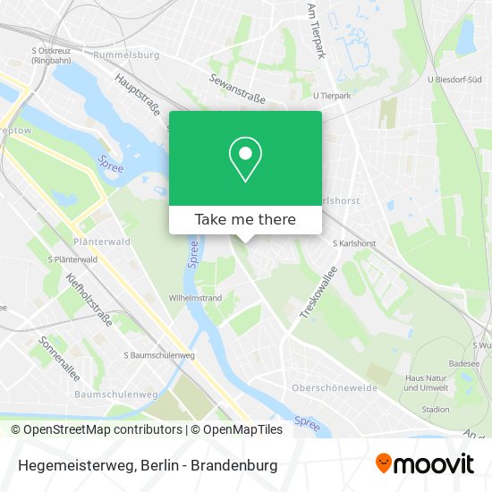 Карта Hegemeisterweg