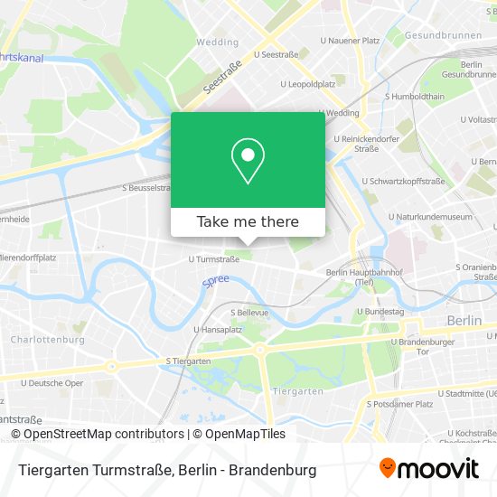 Карта Tiergarten Turmstraße
