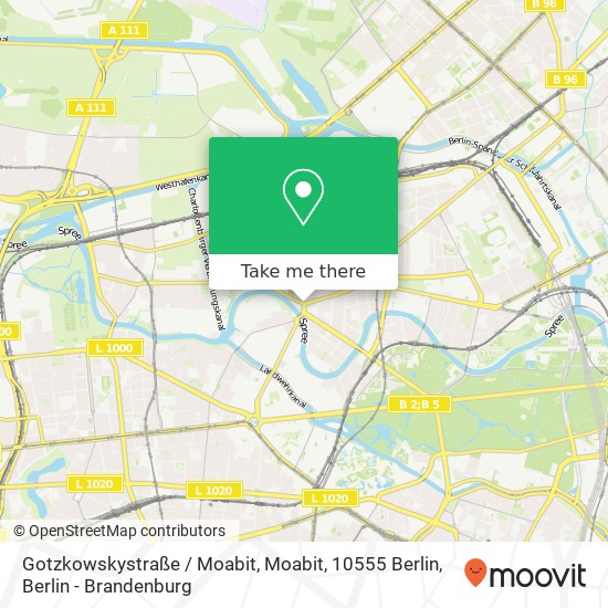 Gotzkowskystraße / Moabit, Moabit, 10555 Berlin map