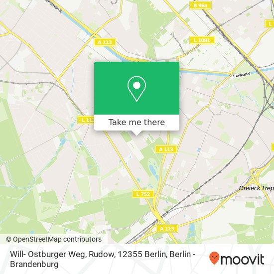 Will- Ostburger Weg, Rudow, 12355 Berlin map