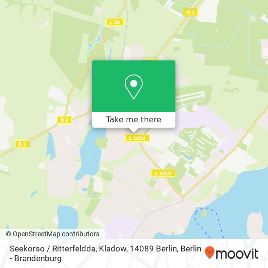 Seekorso / Ritterfeldda, Kladow, 14089 Berlin map