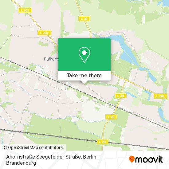 Карта Ahornstraße Seegefelder Straße