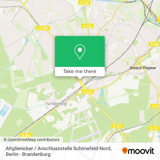 Altglienicker / Anschlussstelle Schönefeld-Nord map