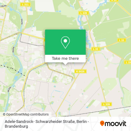 Adele-Sandrock- Schwarzheider Straße map