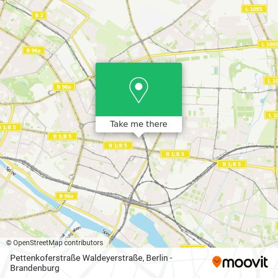 Карта Pettenkoferstraße Waldeyerstraße