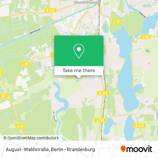 Карта August- Waldstraße