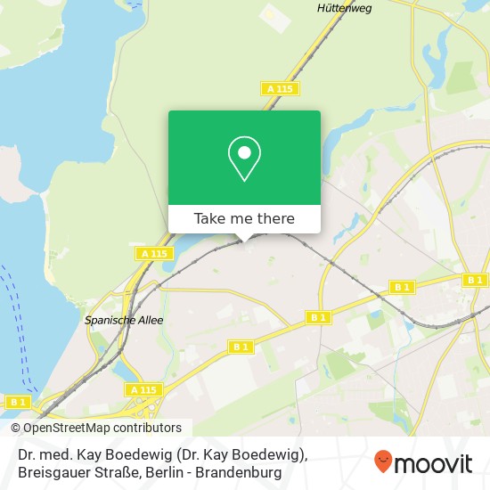 Карта Dr. med. Kay Boedewig (Dr. Kay Boedewig), Breisgauer Straße