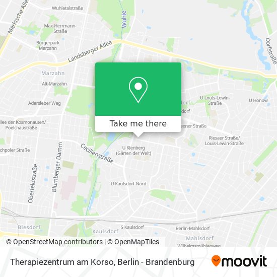 Therapiezentrum am Korso map