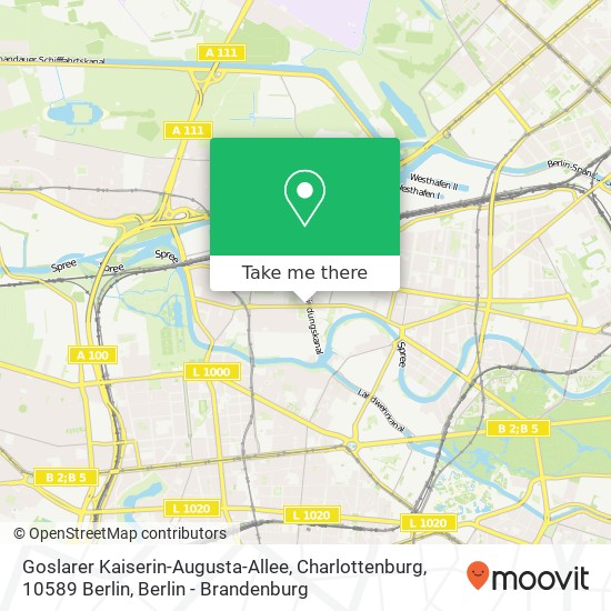 Goslarer Kaiserin-Augusta-Allee, Charlottenburg, 10589 Berlin map