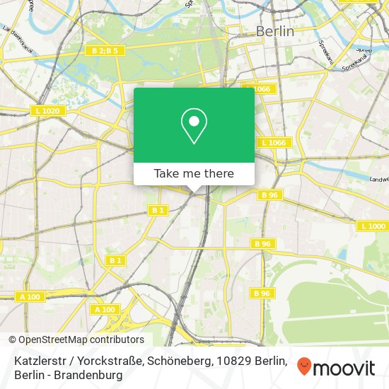 Katzlerstr / Yorckstraße, Schöneberg, 10829 Berlin map