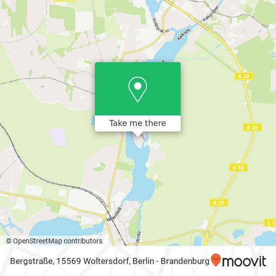Карта Bergstraße, 15569 Woltersdorf