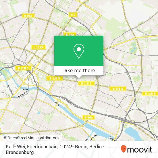 Karl- Wei, Friedrichshain, 10249 Berlin map