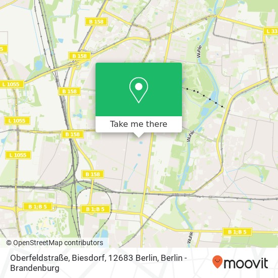 Oberfeldstraße, Biesdorf, 12683 Berlin map