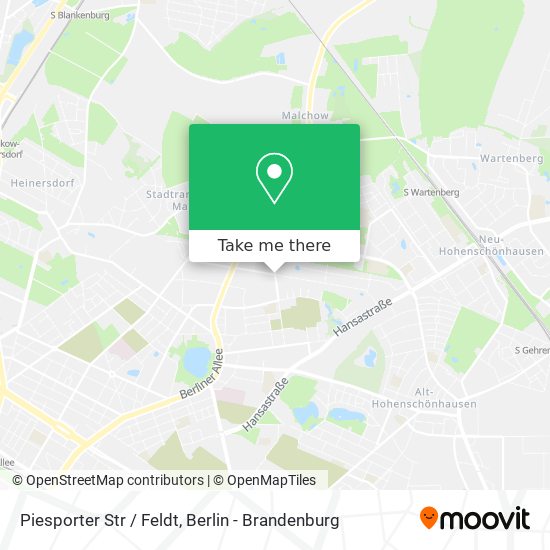 Piesporter Str / Feldt map