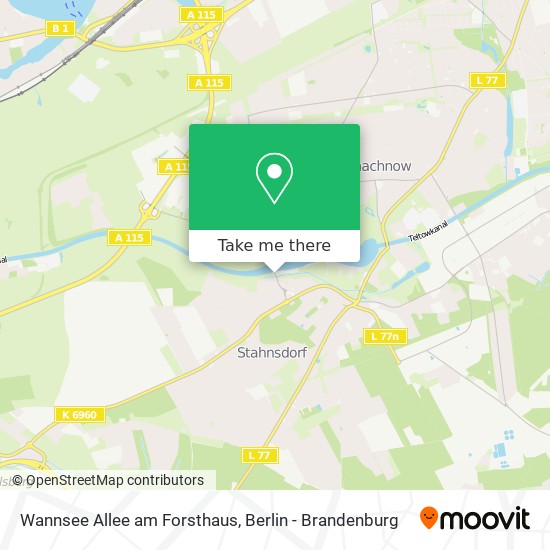 Wannsee Allee am Forsthaus map