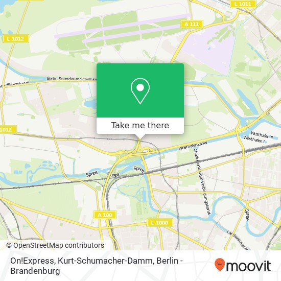 On!Express, Kurt-Schumacher-Damm map