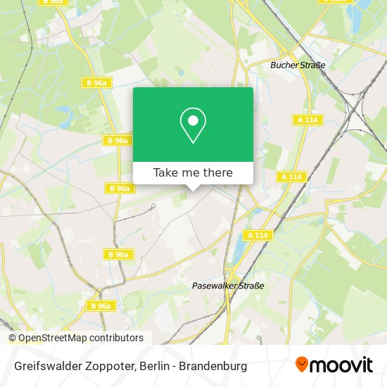Карта Greifswalder Zoppoter
