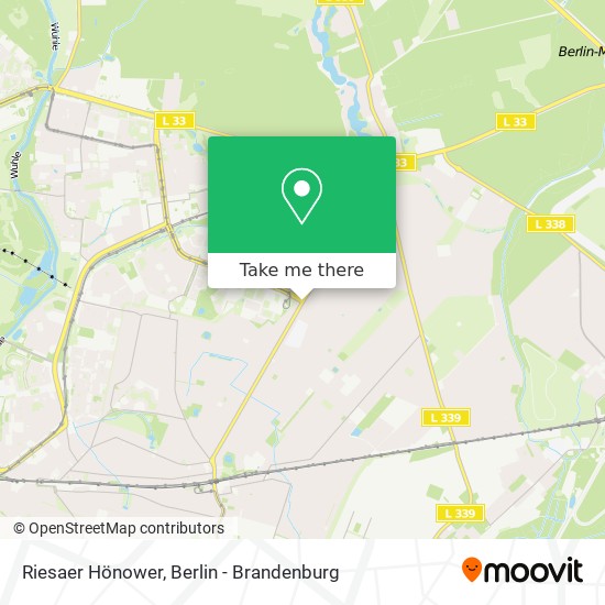 Riesaer Hönower map