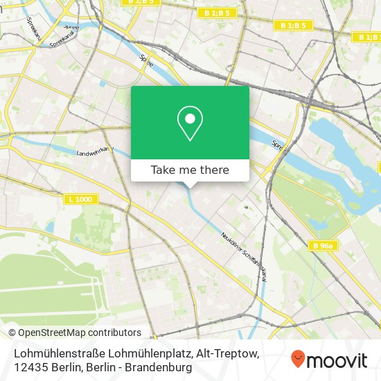 Lohmühlenstraße Lohmühlenplatz, Alt-Treptow, 12435 Berlin map