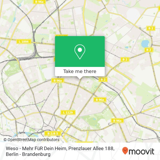 Карта Weso - Mehr FüR Dein Heim, Prenzlauer Allee 188