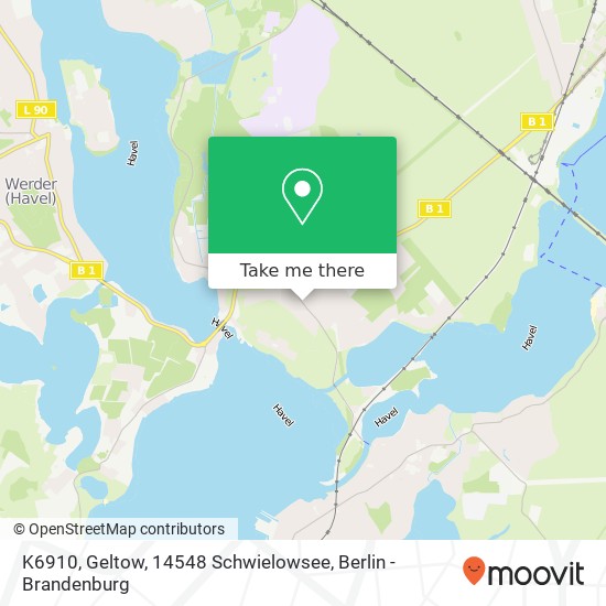 K6910, Geltow, 14548 Schwielowsee map