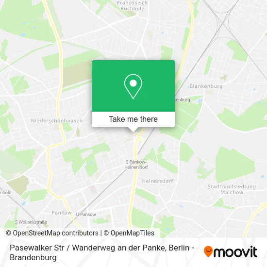 Карта Pasewalker Str / Wanderweg an der Panke