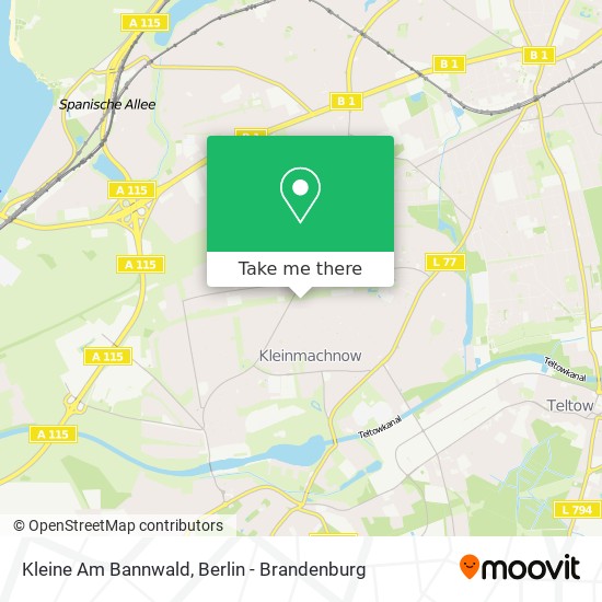 Kleine Am Bannwald map