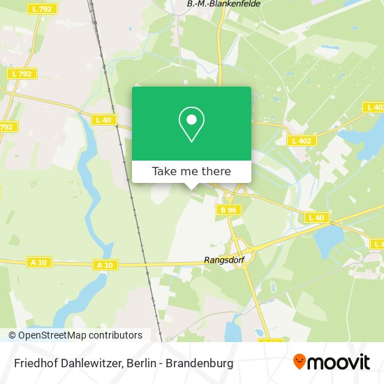 Friedhof Dahlewitzer map