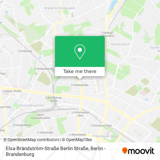 Elsa-Brändström-Straße Berlin Straße map