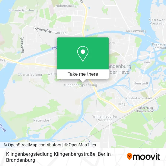 Карта Klingenbergsiedlung Klingenbergstraße