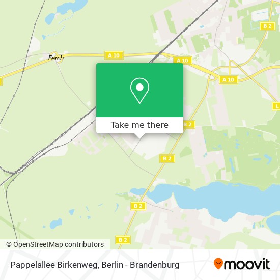 Карта Pappelallee Birkenweg